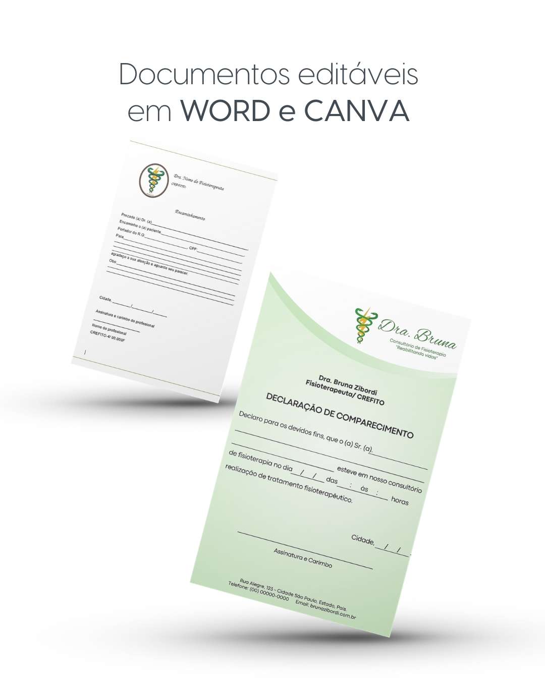 Kit de Documentos Fisio – Bruna Zibordi